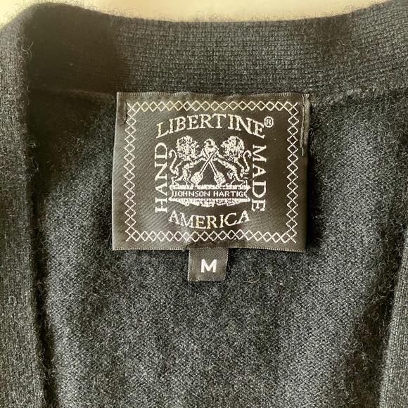 Libertine Embellished Sparkly Cashmere Black Cardigan M L - Picture 8 of 9